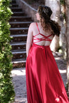 Claude - Strawberry - Bridesmaids & Formal - ballgown - bridesmaid - bridesmaids - Melanie Jayne