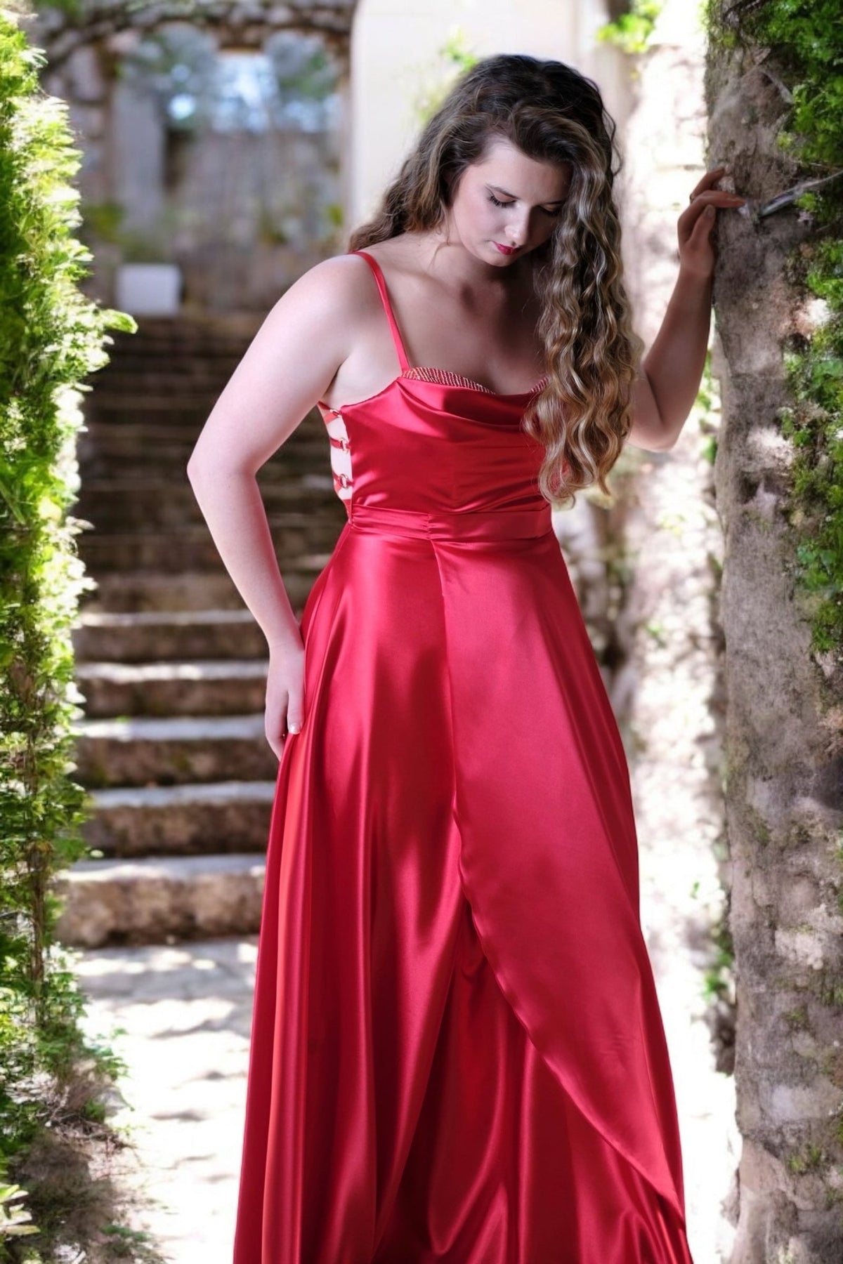 Claude - Strawberry - Bridesmaids & Formal - ballgown - bridesmaid - bridesmaids - Melanie Jayne