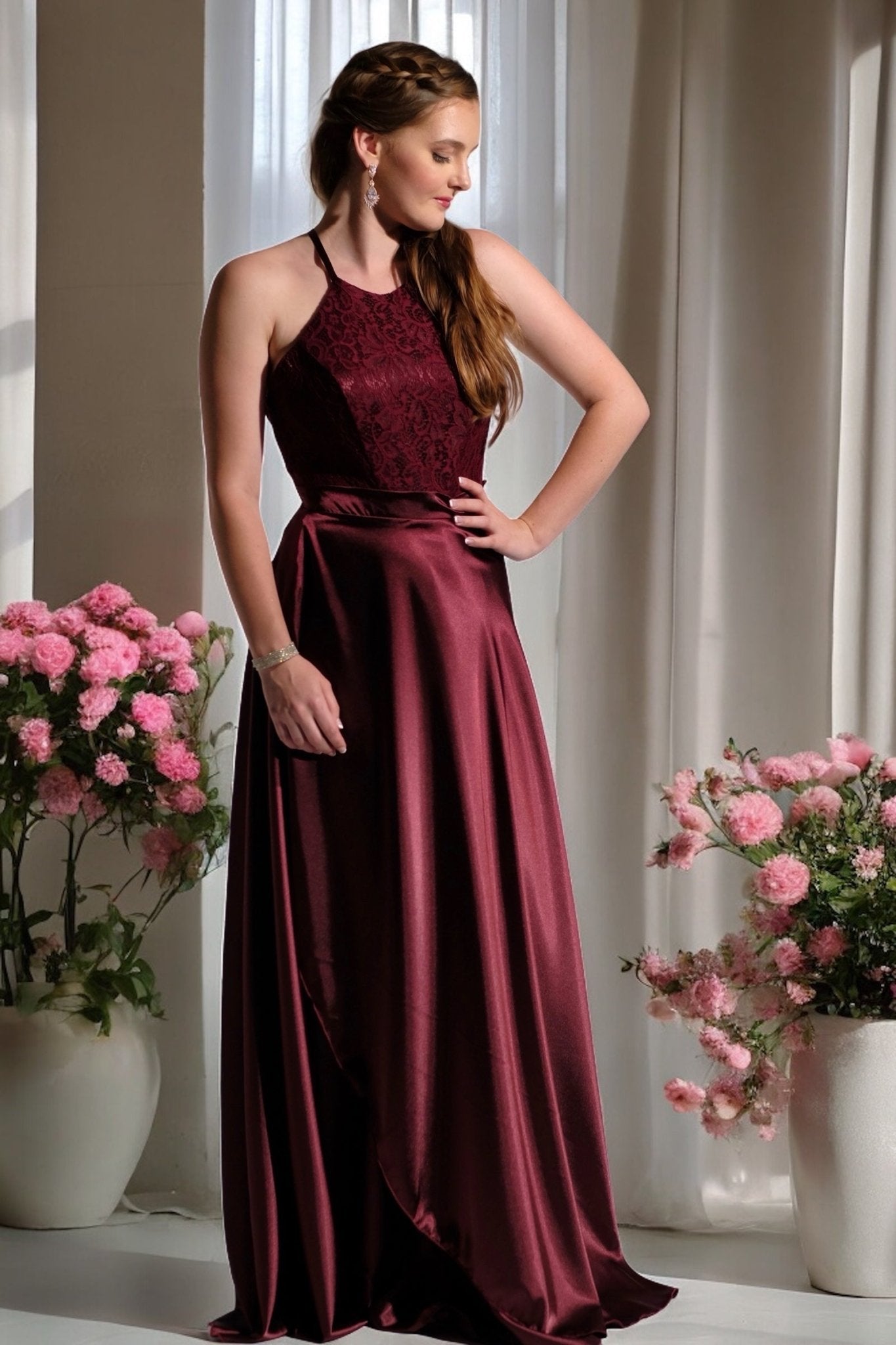 Dawn - Burgundy - Bridesmaids & Formal - bridesmaids - burgundy - formal - Melanie Jayne