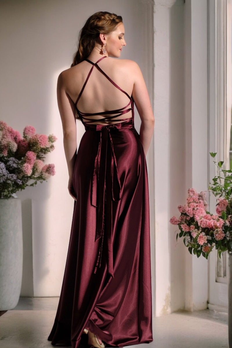 Dawn - Burgundy - Bridesmaids & Formal - bridesmaids - burgundy - formal - Melanie Jayne