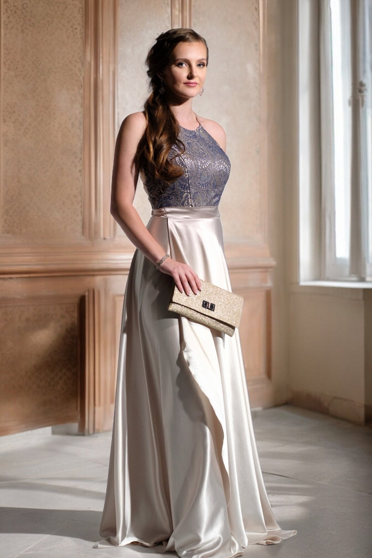 Dawn - Champagne/Midnight Rose - Bridesmaids & Formal - bridesmaids - Champagne - Dawn - Melanie Jayne