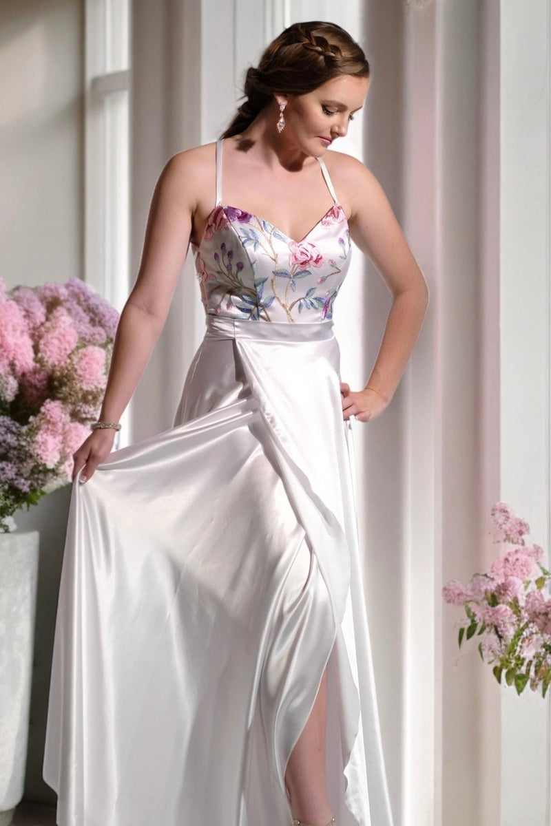 Georgie - White - Bridesmaids & Formal - bridesmaids - formal - formal dress - Melanie Jayne