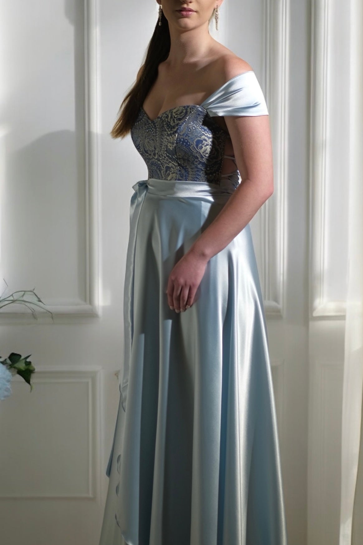 Kadie - Ice Blue/Midnight Rose - Bridesmaids & Formal - bridesmaid - bridesmaids - formal - Melanie Jayne