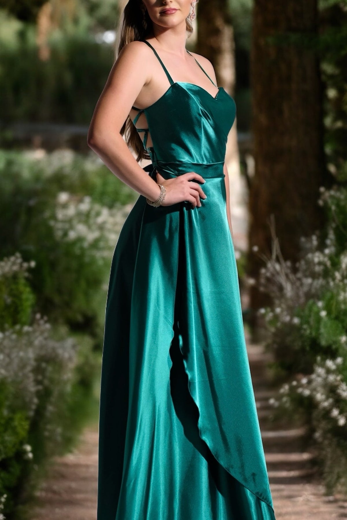 Kadie Pleated - Jade - Bridesmaids & Formal - bridesmaids - formal - green - Melanie Jayne