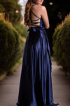 Kadie Pleated - Navy - Bridesmaids & Formal - bridesmaids - formal - formal dress - Melanie Jayne