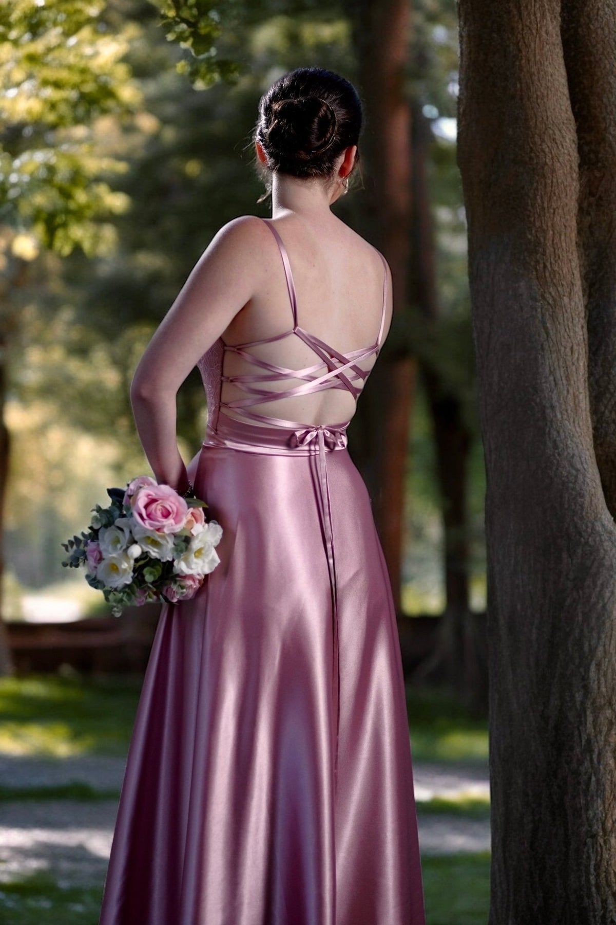 Kadie Pleated - Opal Pink - Bridesmaids & Formal - bridesmaids - formal - formal dress - Melanie Jayne