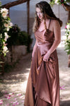 Kadie Pleated - Rose Gold - Bridesmaids & Formal - ballgown - bridesmaids - formal - Melanie Jayne