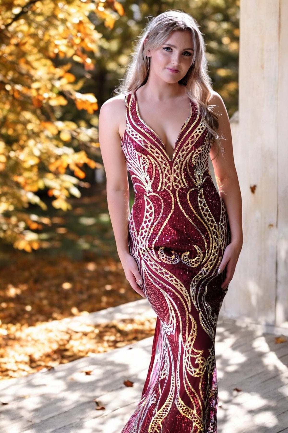 Kalique Empress - Bridesmaids & Formal - burgundy - Empress - fitted - Melanie Jayne