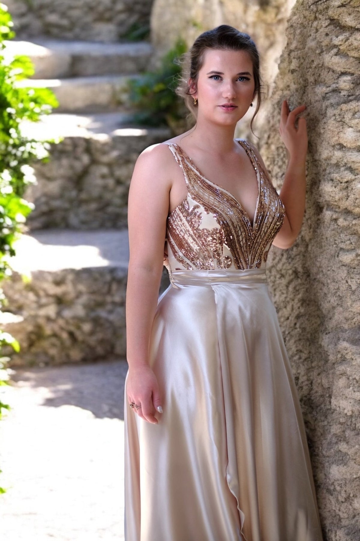 Maisie - Champagne - Bridesmaids & Formal - ballgown - Champagne - formal - Melanie Jayne