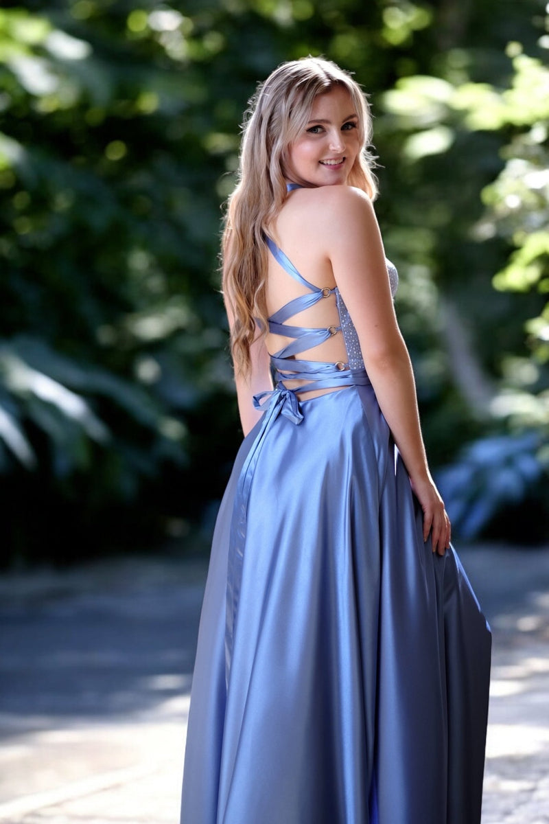 Mia Cornflower - Bridesmaids & Formal - ballgown - blue - bridesmaids - Melanie Jayne