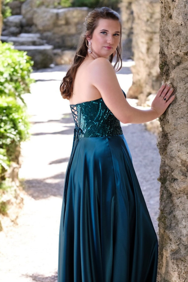 Mia Emerald - Bridesmaids & Formal - ballgown - emerald - formal - Melanie Jayne