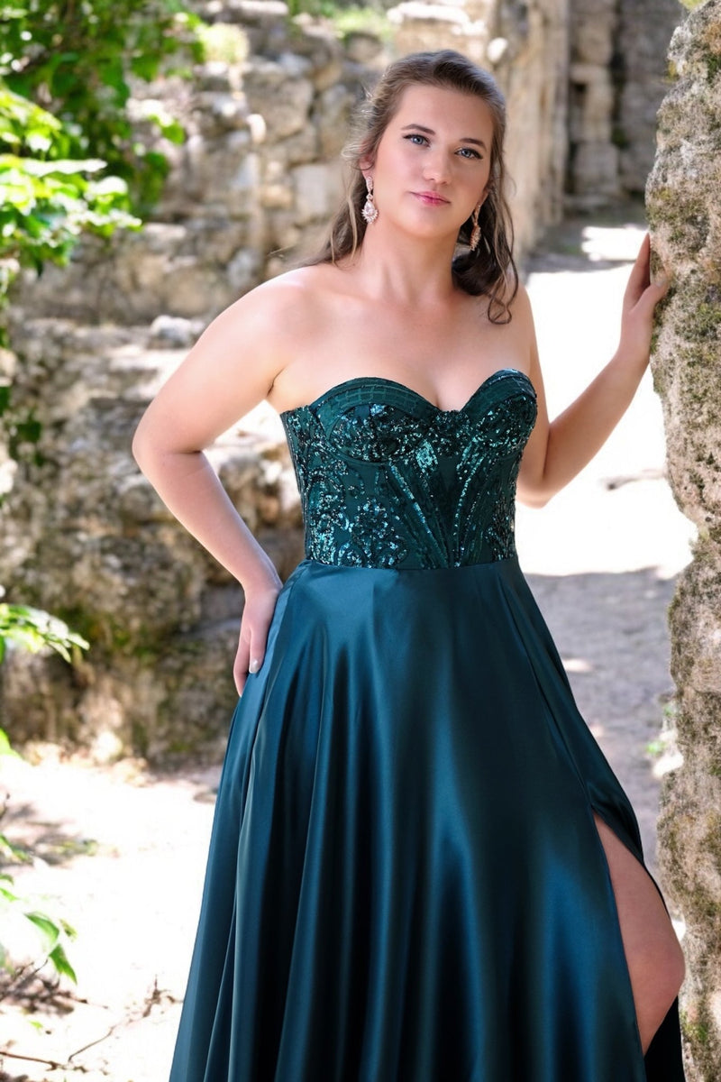 Mia Emerald - Bridesmaids & Formal - ballgown - emerald - formal - Melanie Jayne