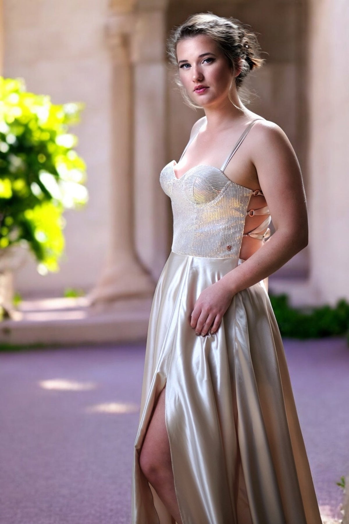 Mia Goddess - Bridesmaids & Formal - ballgown - Champagne - formal - Melanie Jayne