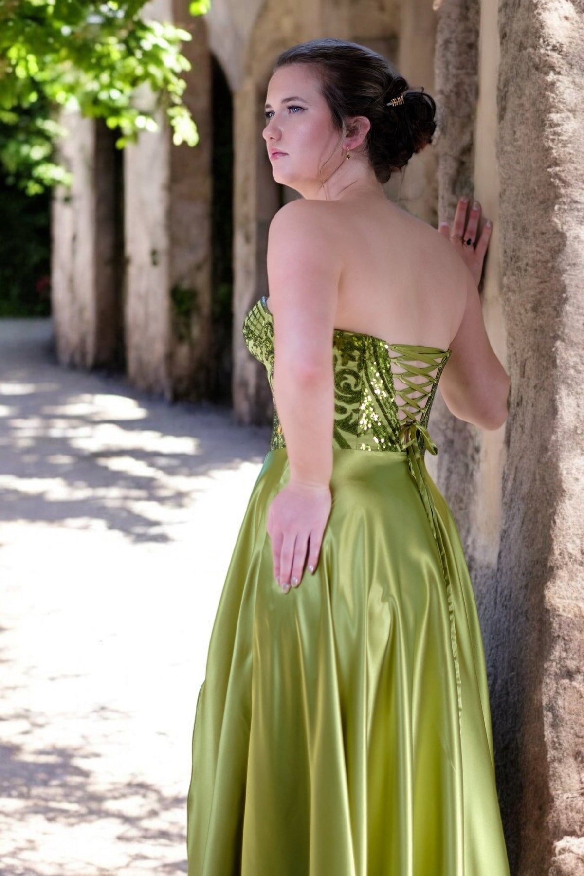 Mia Peridot - Bridesmaids & Formal - ballgown - formal - green - Melanie Jayne