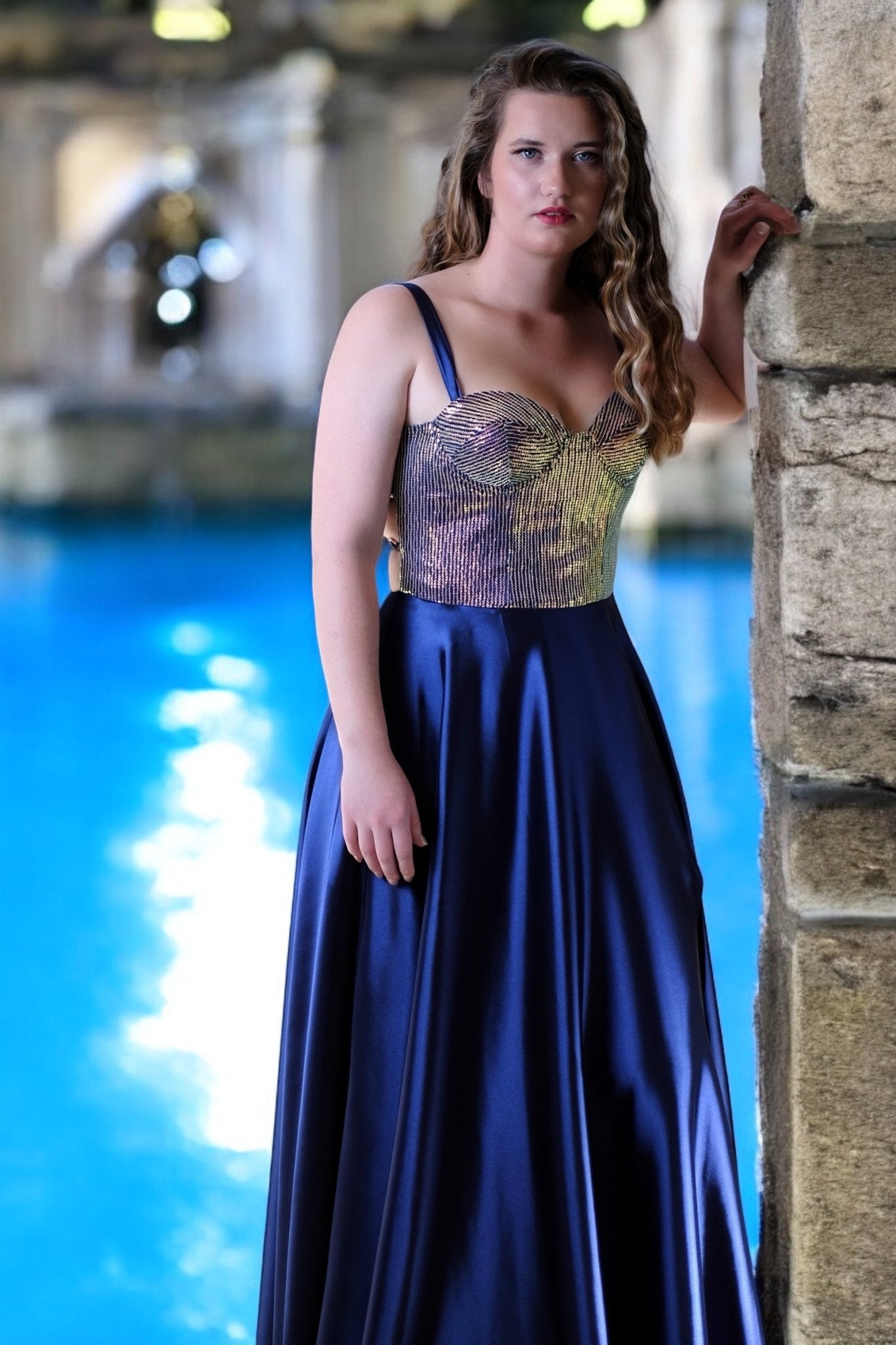 Mia Supernova - Bridesmaids & Formal - ballgown - blue - bridesmaids - Melanie Jayne