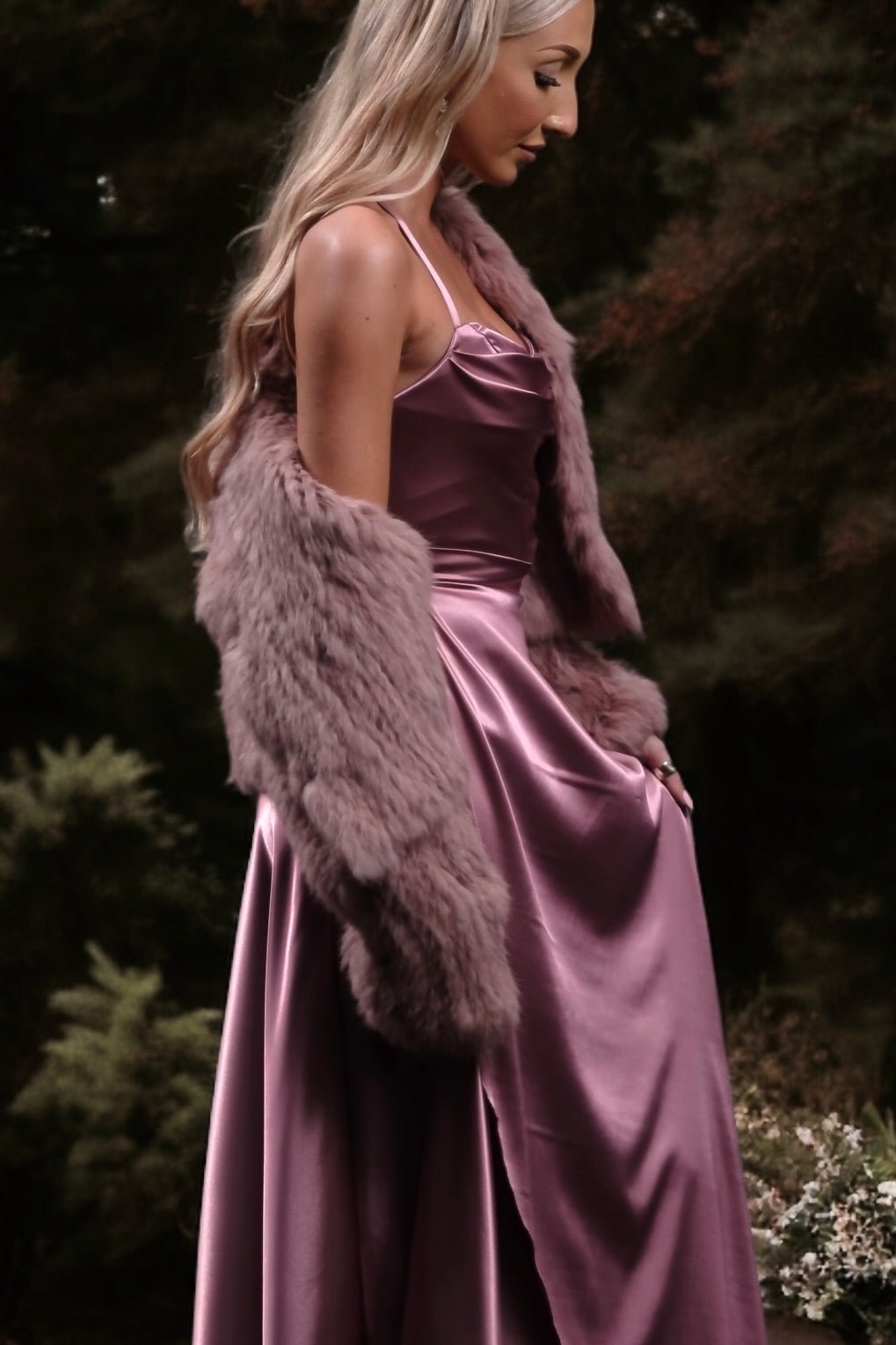 Sophie Rabbit Fur Jacket French Pink - Accessories - coverups - Fur jacket - rabbit - Melanie Jayne