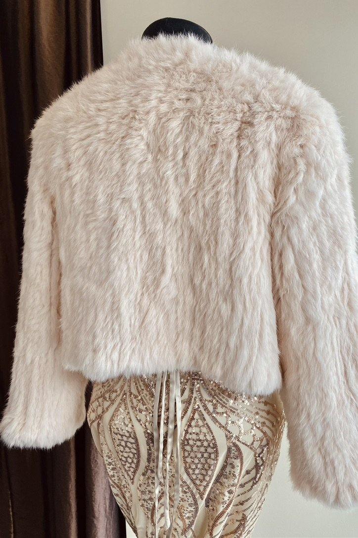 rabbit fur jacket | Nordstrom