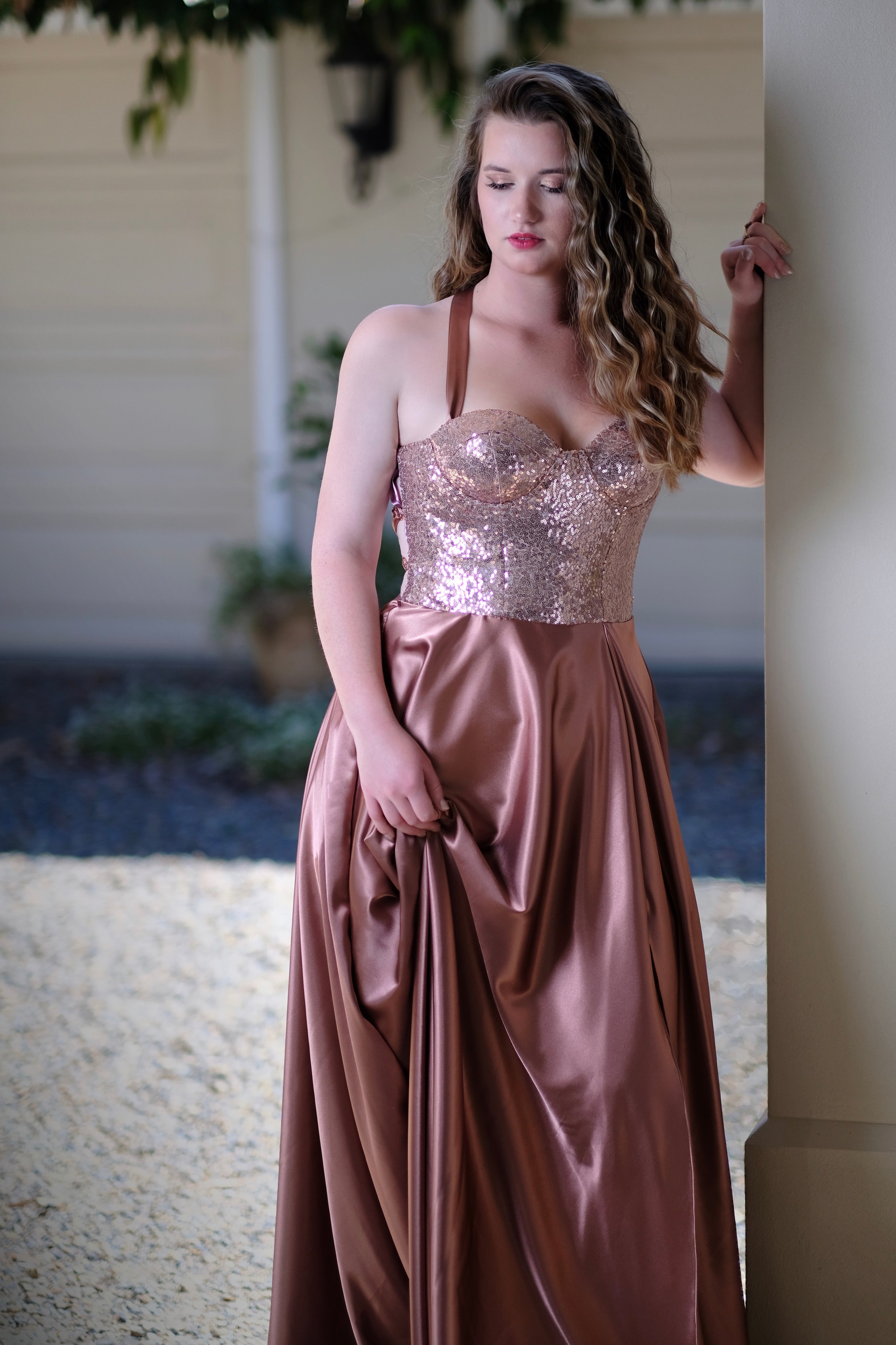 Gold formal sale gowns